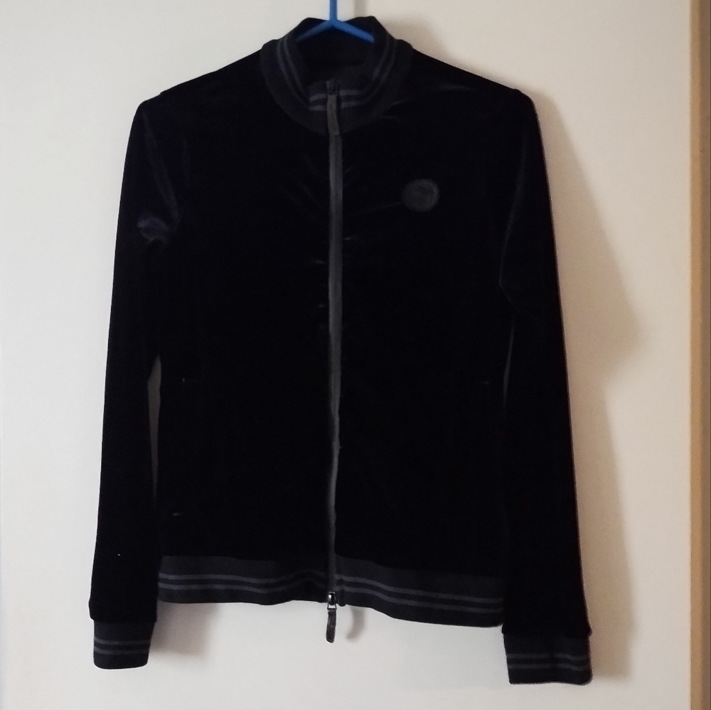 Gucci 2017 Black Velour Tracksuit Full Zip Jacket M